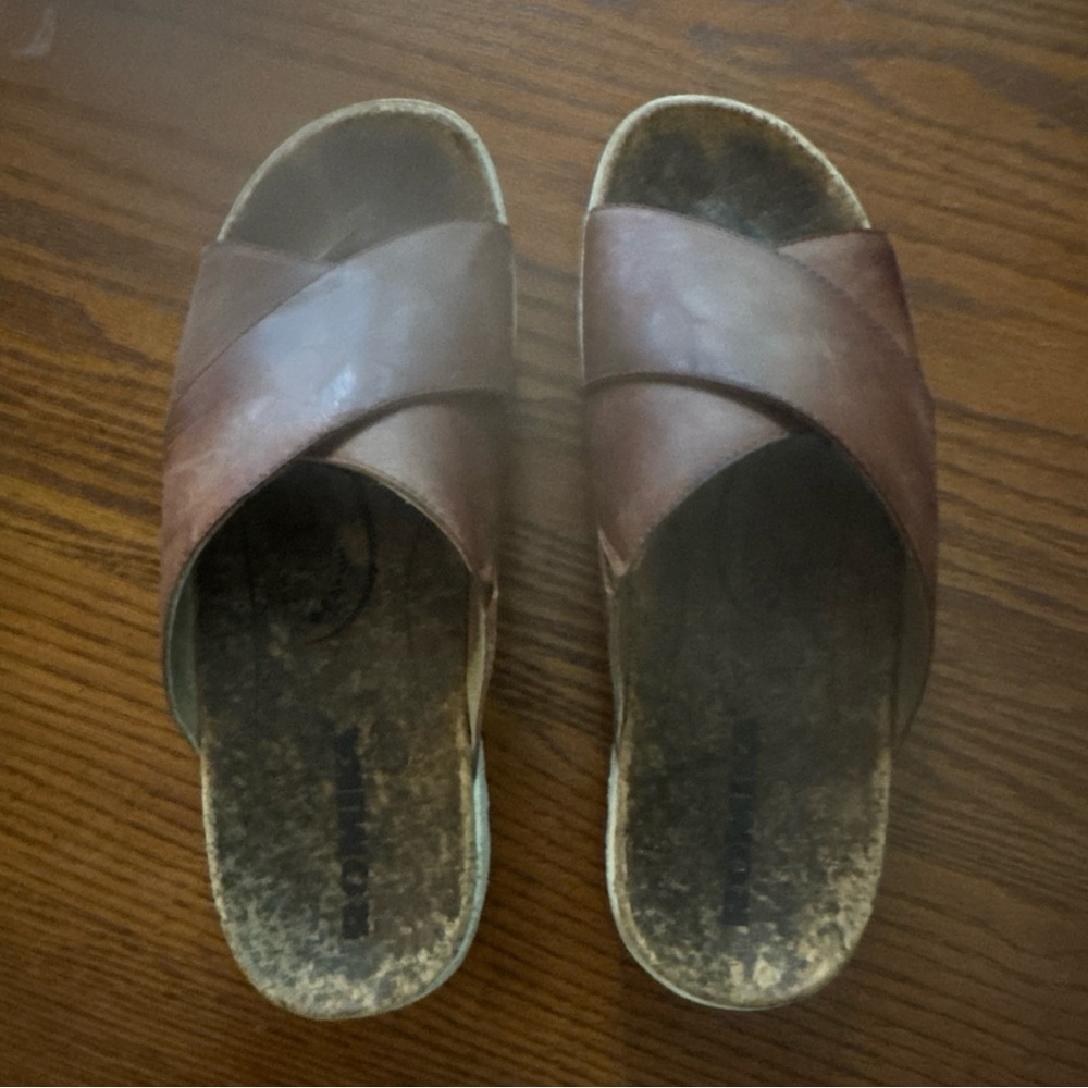 Romika Brown Sandals Easy Slip-On Comfort